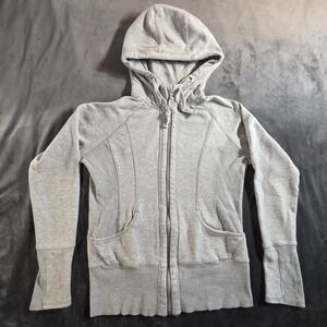 90 Degree Reflex Womens Gray Pullover Fleece  Scuba Hoodie Size L